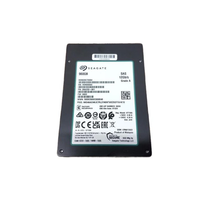 Hard drive Seagate 960GB SSD SAS 12G 2.5" 3D TLC NAND RI 2XA232-881