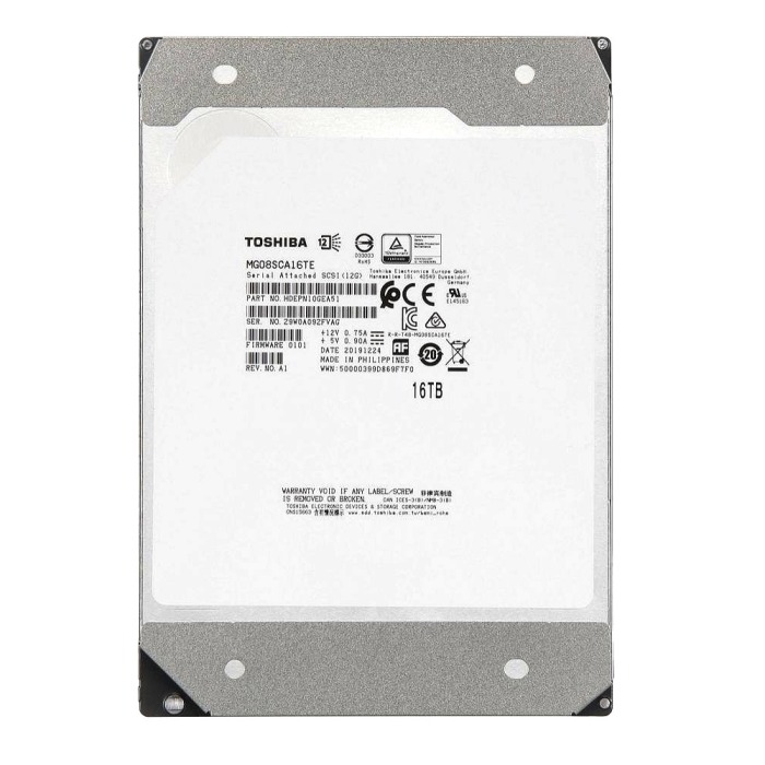 Hard drive Toshiba 16TB 7.2K HDD SAS 12G 3.5" 512e 512MB HDEPN10GEA51