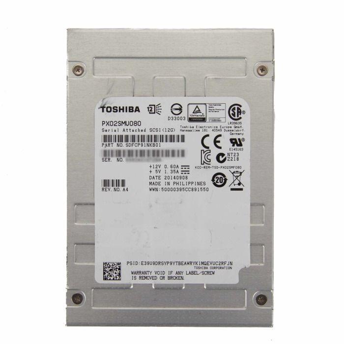 Hard drive Toshiba 800GB SAS 12Gb/s 2.5" SSD SDFCP91NKB01