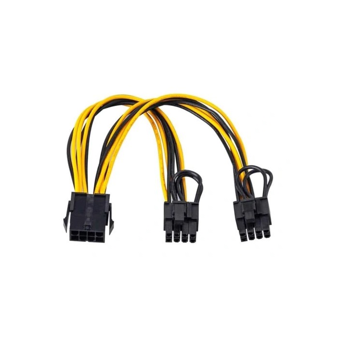 Kabel 1x 8-Pin- CPU (EPS) bis 2x 8-PIN PCIe