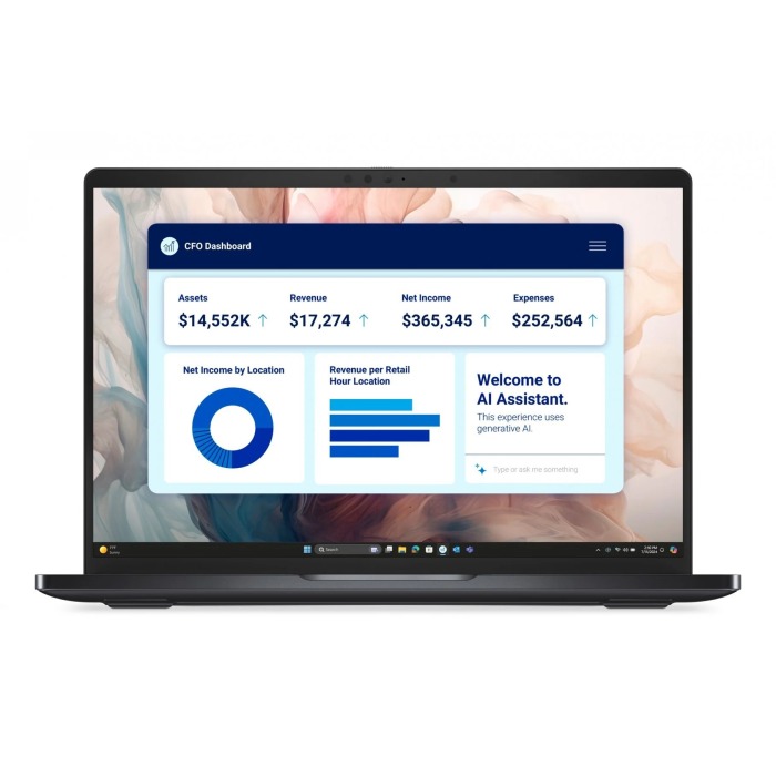 Laptop Dell Pro 13" Premium PA13250 with Intel Core Ultra 7 268V, 32GB RAM, 1TB SSD NVMe, Wi-Fi 7, Bluetooth 5.4, Windows 11 Pro