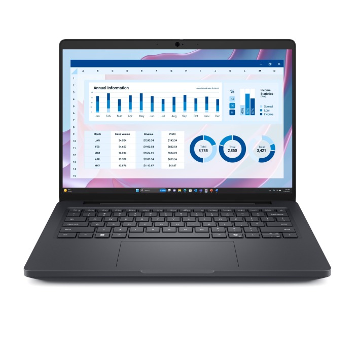 Laptop Dell PRO MAX 14 MC14255 mit AMD Ryzen AI 7 PRO 350, 64GB RAM, 512GB SSD NVMe, AMD RADEON 860M, MediaTek MT7925 (Wi-Fi 7 802.11be, Bluetooth 5.4)