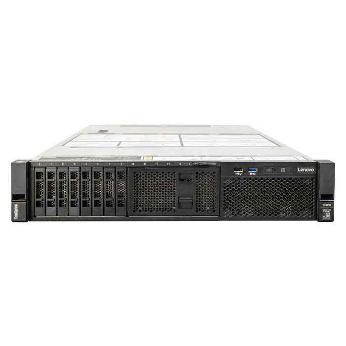 Lenovo ThinkSystem SR650 v1 8x2.5” with 2x Gold 6138, 512GB RAM, 930-8i, 4x10GbE SFP+ LOM, 2xPSU, rails, IMM