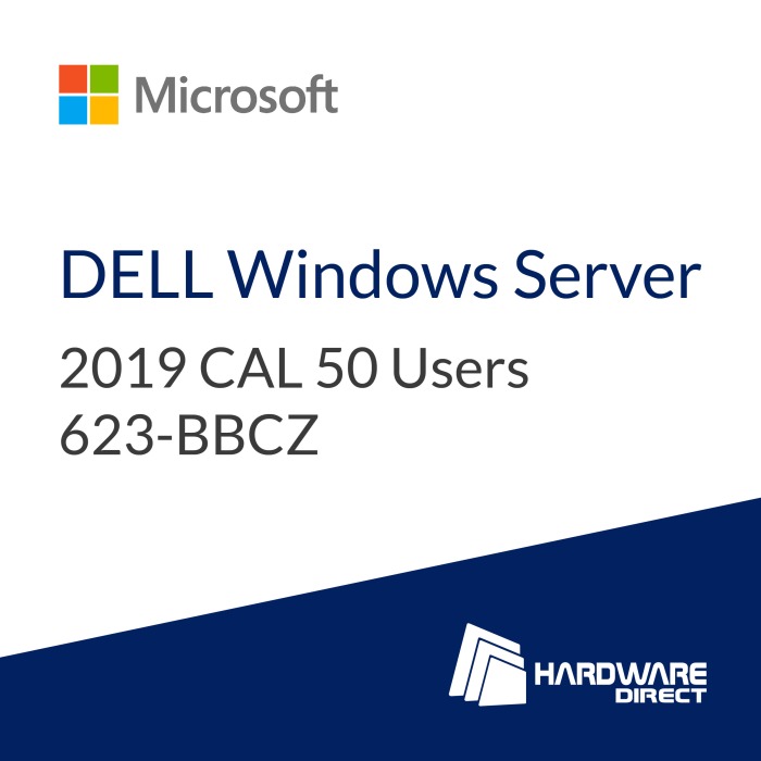 Lizenz Microsoft Windows Server 2019 CAL 50 Users 623-BBCZ