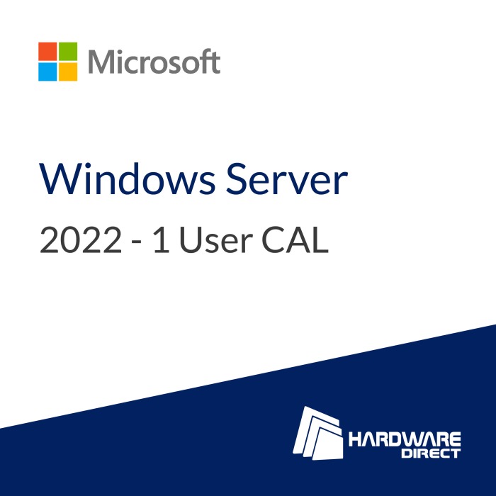 Lizenz Windows Server 2022 - 1 User CAL