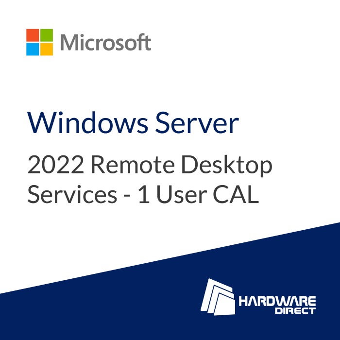 Lizenz Windows Server 2022 Remote Desktop Dienstleistungen - 1 User CAL
