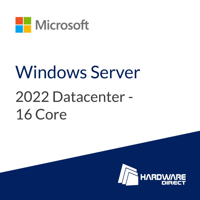 Microsoft Windows Server 2022 Datacenter - 16 kern