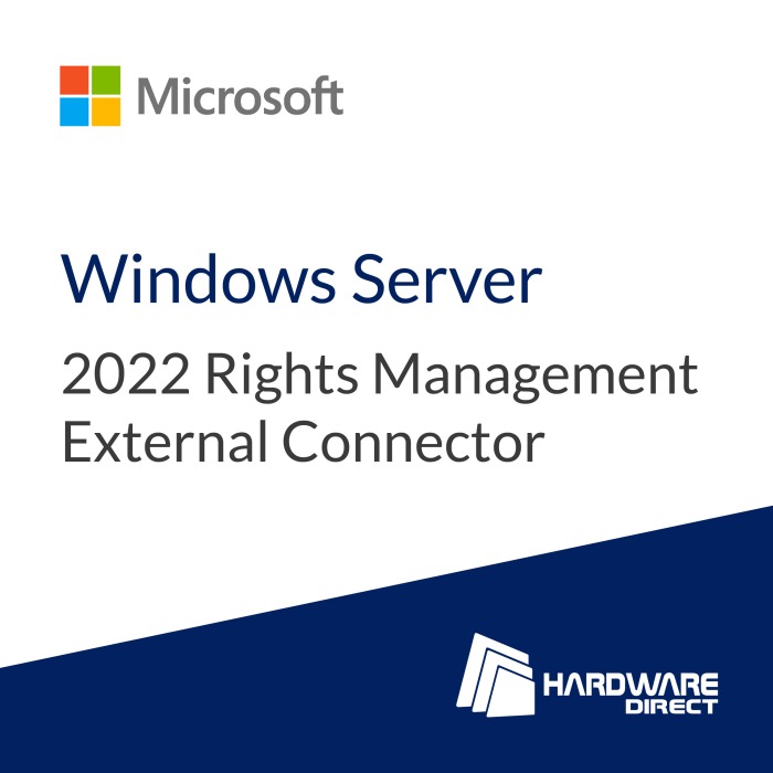 Microsoft Windows Server 2022 Rights Management Außen Stecker