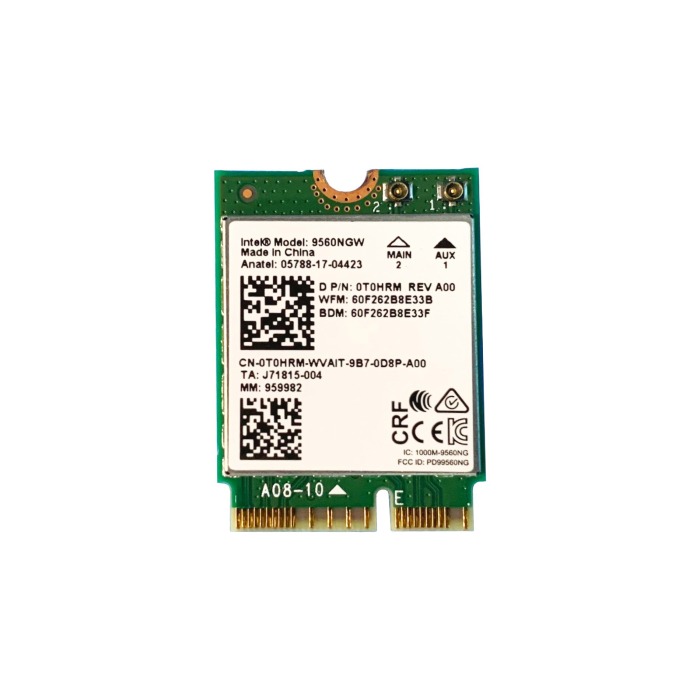 Network interface card Dell Intel Wireless-AC 9560NGW M.2 2230 Wi-Fi 5 BT 5.0 T0HRM