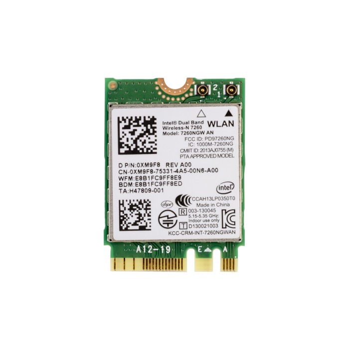 Netzwerkkarte Dell Intel 7260NGW Wi-Fi 5 (802.11ac) Bluetooth 4.0 PCIe M.2 2230 XM9F8