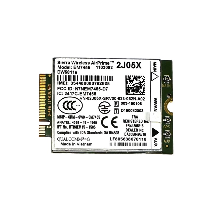 Netzwerkkarte Dell Qualcomm DW5811E 4G M.2 WWAN Wireless WiFi Card 2J05X