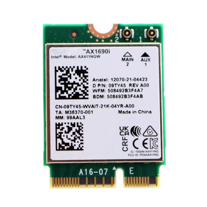 Netzwerkkarte Intel Killer AX1690 M.2 2230 Wi-Fi 6 Bluetooth 5.3 auf laptop 9TY45