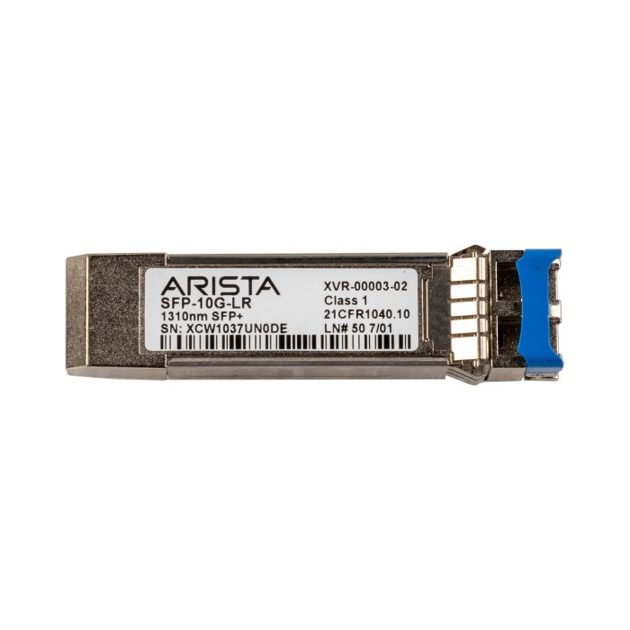 Optikmodul Arista 10Gb/s SFP+ LC-LC 1310nm SM 10Km XVR-00003-02