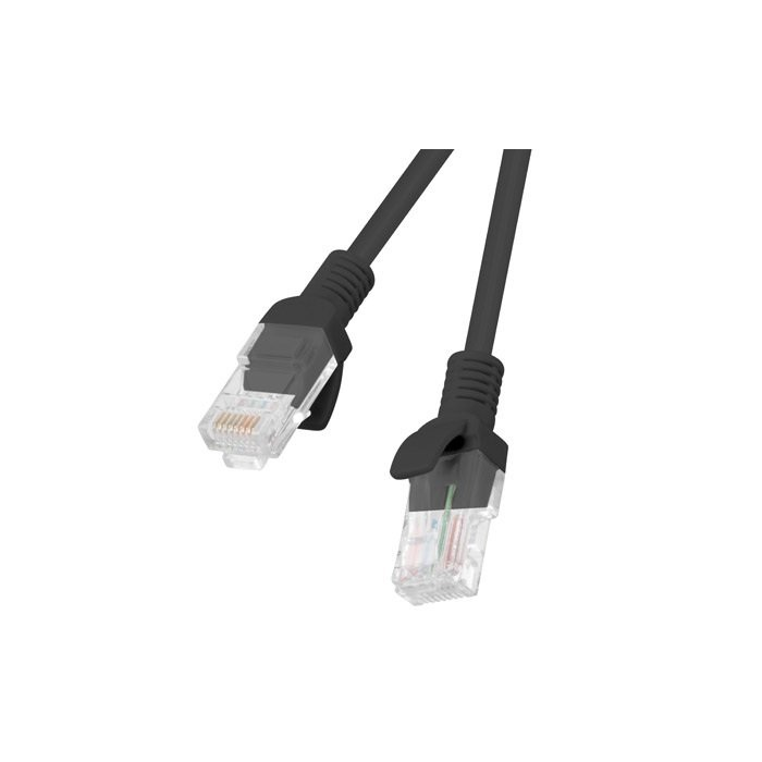Patchcord Kabel Ethernet Lanberg Rj45 Cat.6 20m PCU6-10CC-2000-BK
