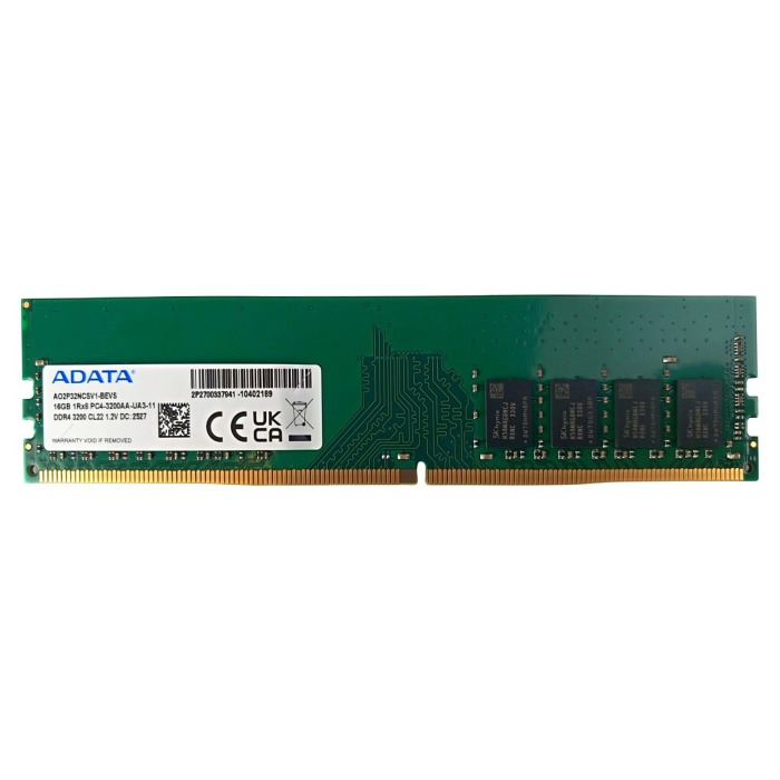RAM Adata 16GB 1Rx8 PC4-25600 DDR4 UDIMM 3200MHz AO2P32NCSV1-BEVS