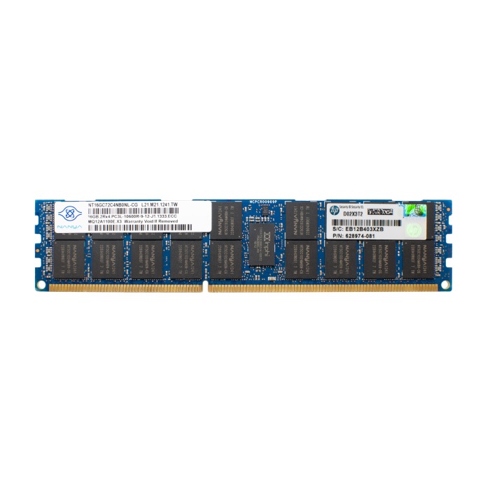 RAM HPE 16GB 2Rx4 PC3L-10600R DDR3 RDIMM 1333MHz 628974-081