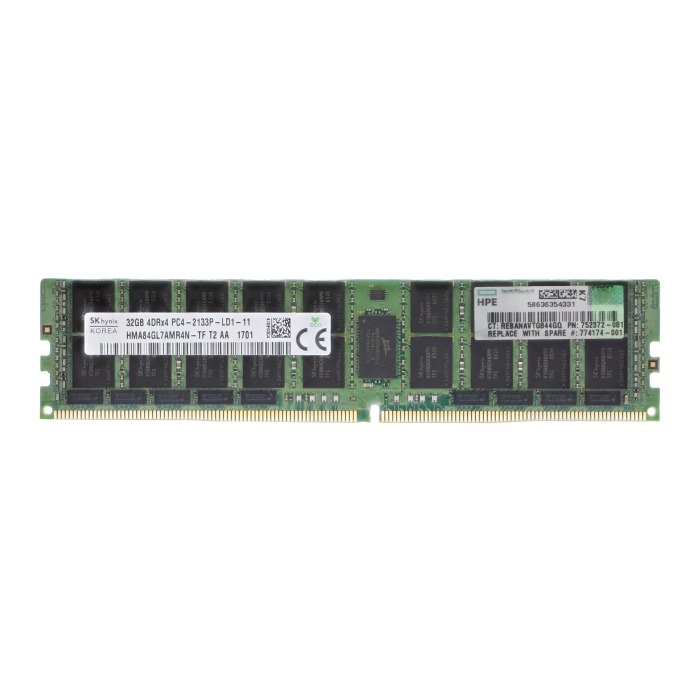 RAM HPE 32GB 4Rx4 DDR4-2133P DDR4 LRDIMM 2133MHz 752372-081