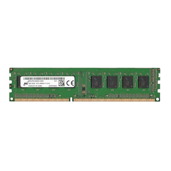 RAM Micron 4GB 1Rx8 PC3-12800U DDR3 UDIMM non ECC 1600MHz MT8JTF51264AZ-1G6E1