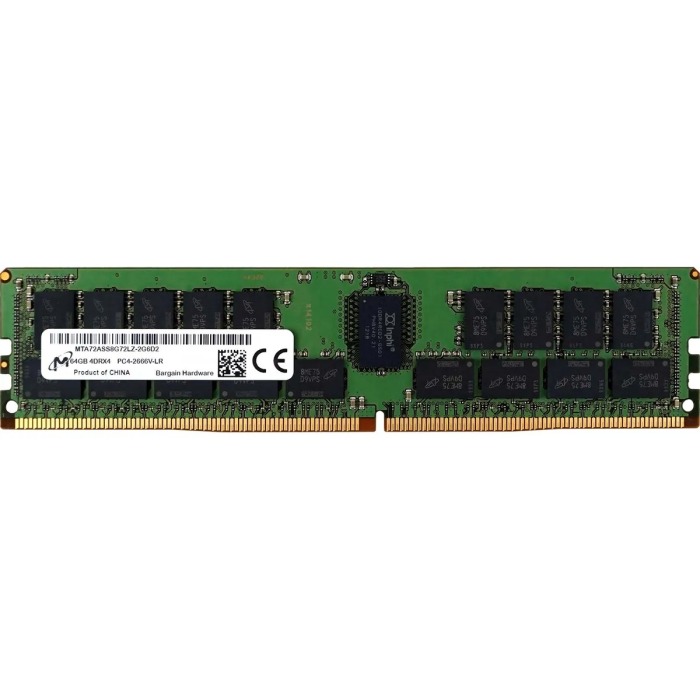 RAM Micron 64GB 4Rx4 PC4-21300V-L DDR4 LRDIMM 2666MHz MTA72ASS8G72LZ-2G6D2
