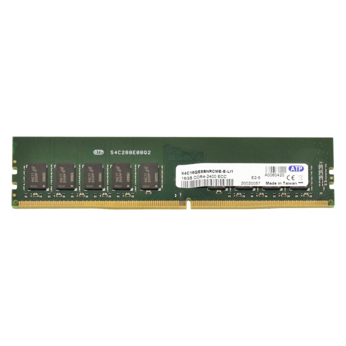 RAM-Speicher ATP 16GB 2Rx8 PC4-19200 DDR4 UDIMM ECC 2400MHz X4C16QE8BNRCME-E-LI1