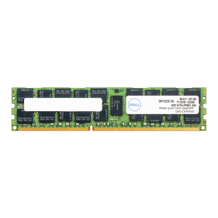 RAM-Speicher Dell 16GB 2Rx4 PC3-14900R DDR3 RDIMM 1866MHz SNP12C23C/16G