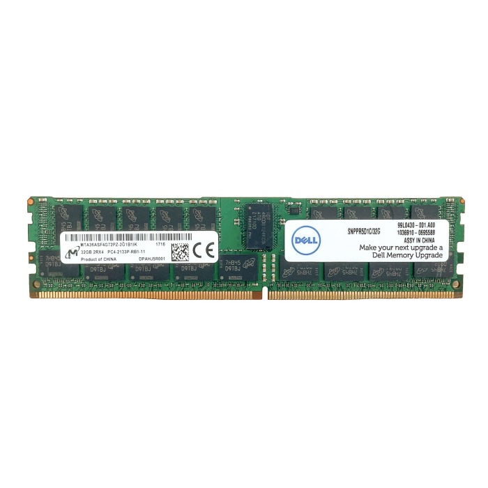 RAM-Speicher Dell 32GB 2Rx4 PC4-2133P DDR4 RDIMM 2133MHz SNPPR5D1C/32G