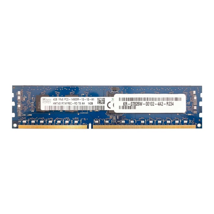 RAM-Speicher Dell 4GB 1Rx8 PC3-14900R DDR3 RDIMM 233MHz HMT451R7AFR8C-RD