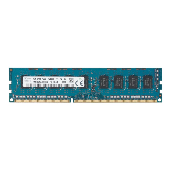 RAM-Speicher Dell 4GB 2Rx8 PC3L-12800E DDR3 UDIMM ECC HMT351U7EFR8A-PB