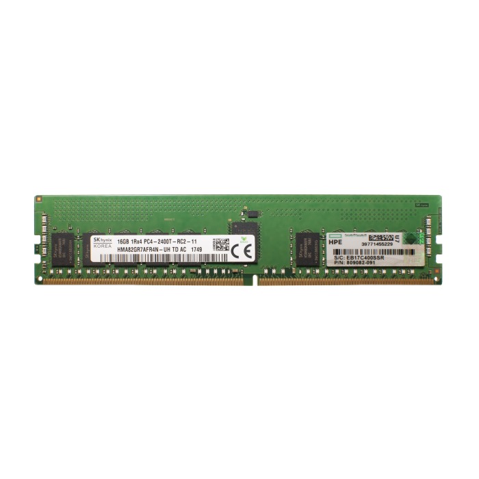 RAM-Speicher HPE 16GB 1Rx4 PC4-19200T-R DDR4 RDIMM 2400MHz 809082-091