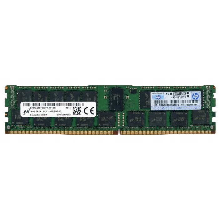 RAM-Speicher HPE 16GB 2Rx4 PC4-17000P-R DDR4 RDIMM 2133MHz 752369-081