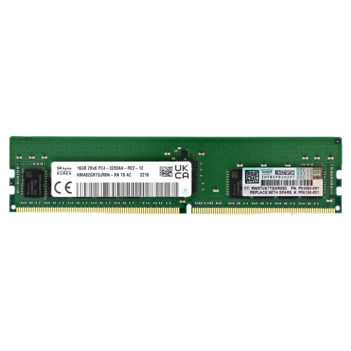 RAM-Speicher HPE 16GB 2Rx8 PC4-25600R DDR4 RDIMM ECC 3200MHz P03050-091