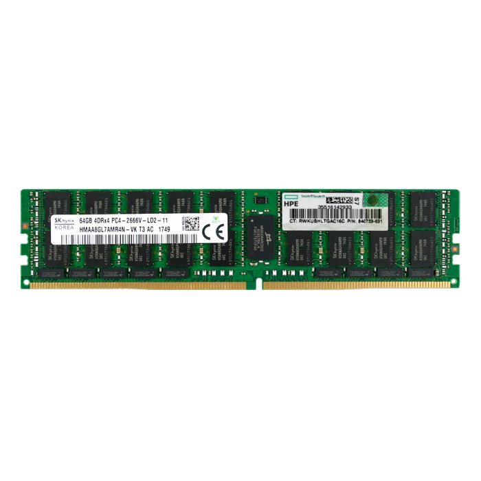 RAM-Speicher HPE 64GB 4Rx4 DDR4 LRDIMM ECC 2666MHz 840759-691