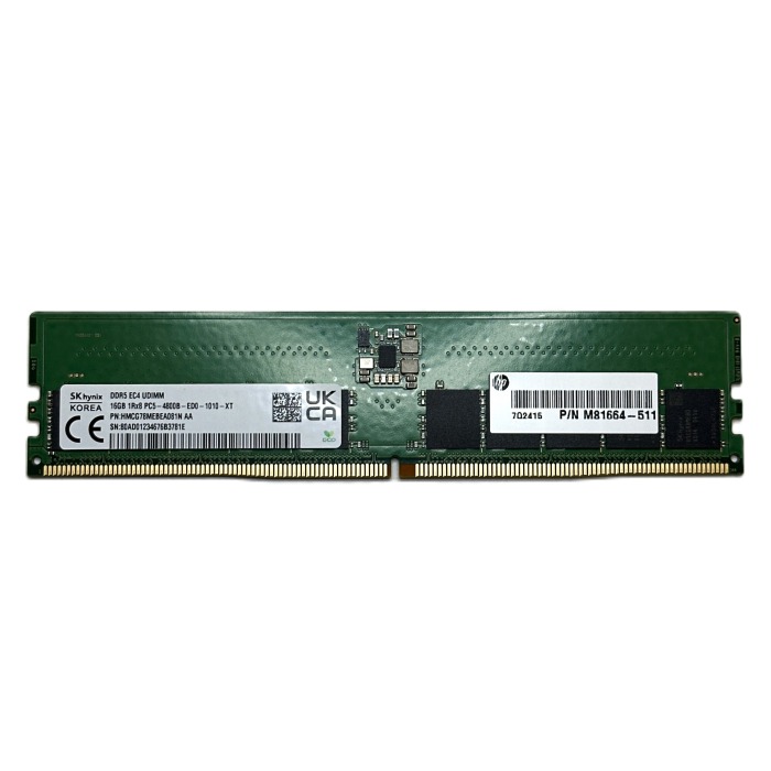 RAM-Speicher Hynix 16GB 1Rx8 DDR5 UDIMM ECC 4800MHz HMCG78MEBEA081N