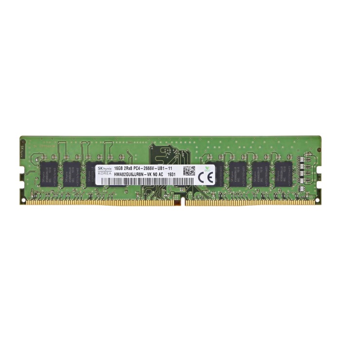 RAM-Speicher Hynix 16GB 2Rx8 DDR4-2666V DDR4 UDIMM non ECC 2666MHz HMA82GU6JJR8N-VK