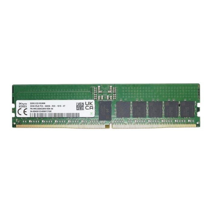 RAM-Speicher Hynix 32GB 2Rx8 PC5-44800 DDR5 RDIMM ECC 5600MHz HMCG88AGBRA190N