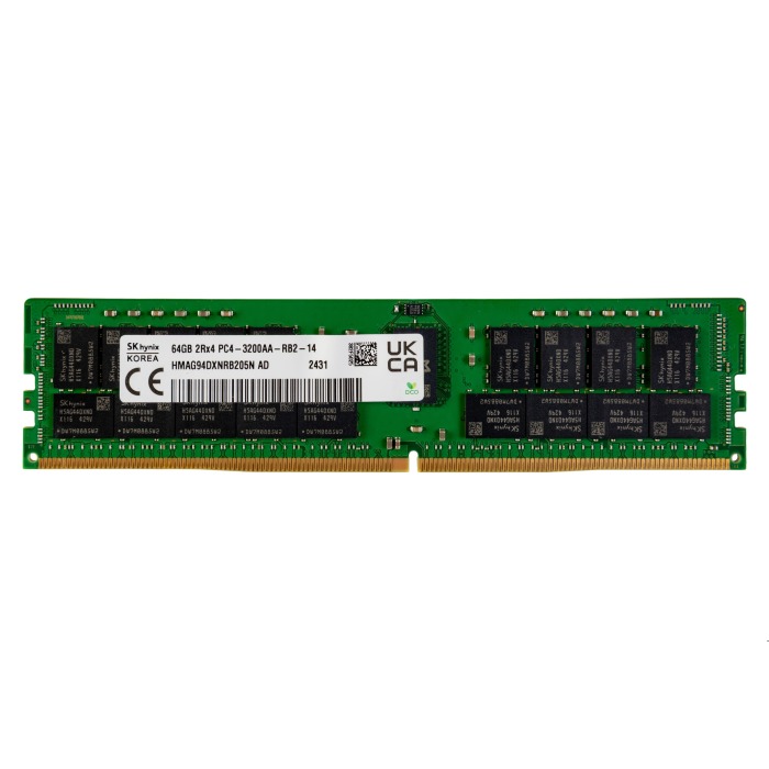 RAM-Speicher Hynix 64GB 2Rx4 PC4-25600R DDR4 RDIMM ECC 3200MHz HMAG94DXNRB205N