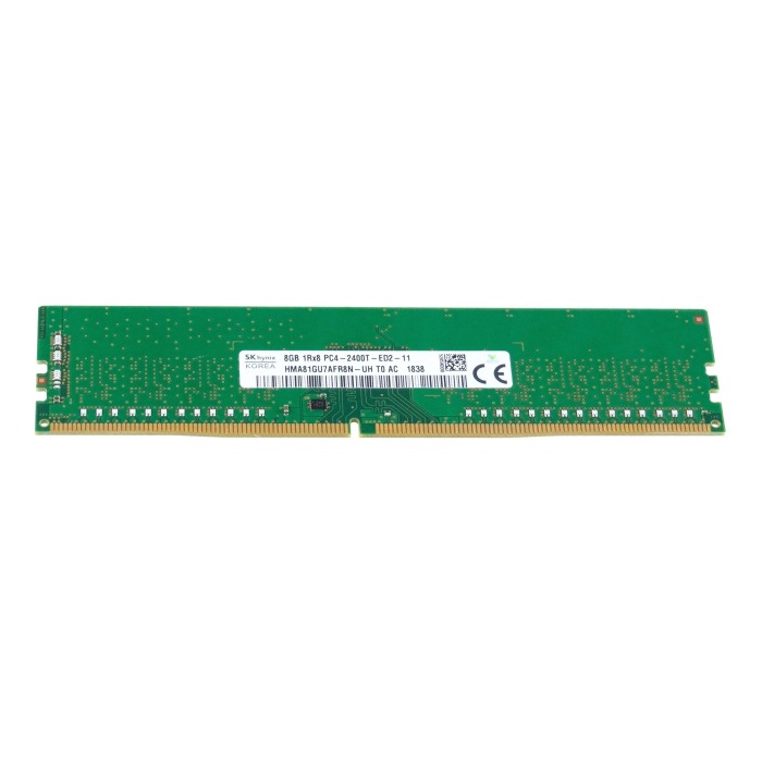 RAM-Speicher Hynix 8GB 1Rx8 PC4-19200 DDR4 UDIMM ECC 2400MHz HMA81GU7AFR8N-UH