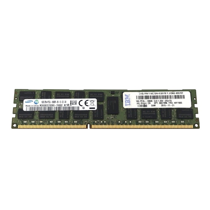 RAM-Speicher IBM 16GB 2Rx4 PC3L-10600R DDR3 RDIMM 1333MHz 47J0170