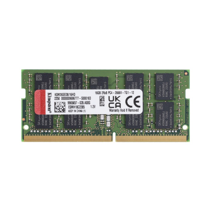 RAM-Speicher Kingston 16GB 2Rx8 PC4-21300 DDR4 UDIMM ECC 2666MHz KSM26SED8/16HD
