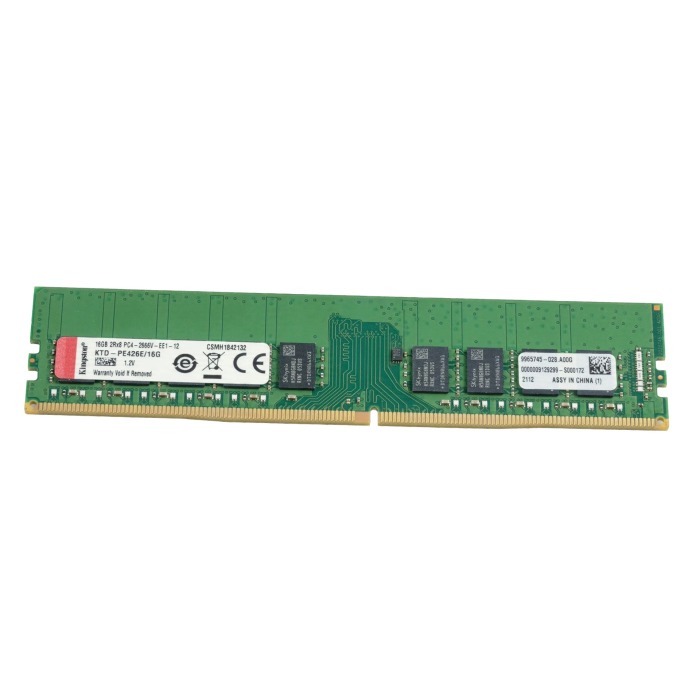 RAM-Speicher Kingston 16GB 2Rx8 PC4-21300 DDR4 UDIMM ECC 2666MHz KTD-PE426E/16G