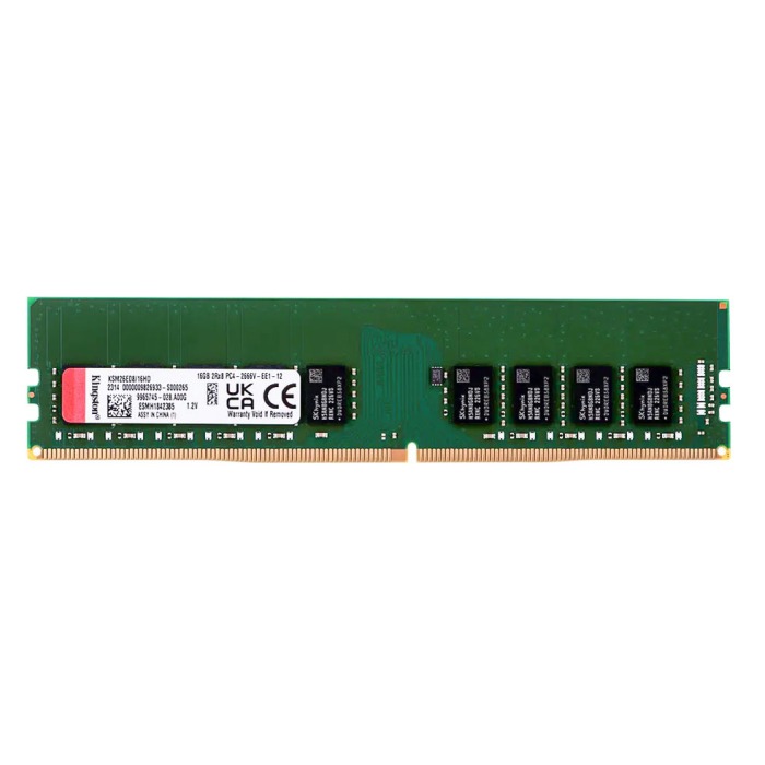 RAM-Speicher Kingston 16GB 2Rx8 PC4-2666V-E DDR4 UDIMM ECC PC4-21300E KSM26ED8/16HD