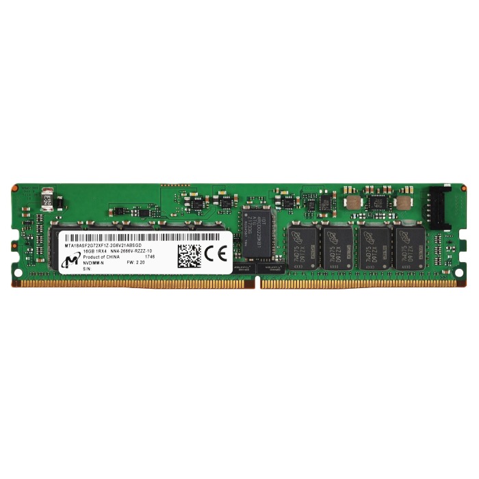 RAM-Speicher Micron 16GB 1Rx4 DDR4-2666V DDR4 NVDIMM-N 2666MHz MTA18ASF2G72XF1Z-2G6V21AB