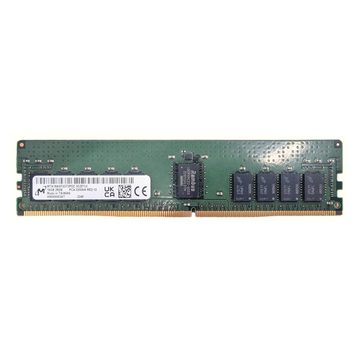 RAM-Speicher Micron 16GB 2Rx8 DDR4-3200AA DDR4 RDIMM ECC 3200MHz MTA18ASF2G72PDZ-3G2E1