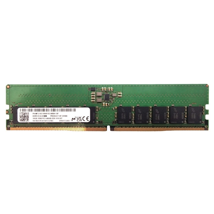 RAM-Speicher Micron 16GB PC5-4800 DDR5 UDIMM 2400MHz MTC10C1084S1EC48BA1347