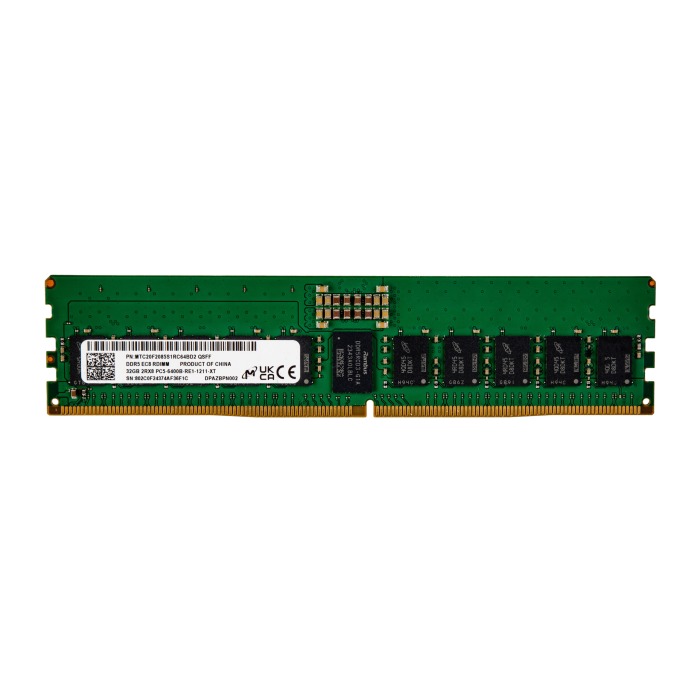 RAM-Speicher Micron 32GB 2Rx8 PC5-51200 DDR5 RDIMM ECC 6400MHz MTC20F2085S1RC64BD2