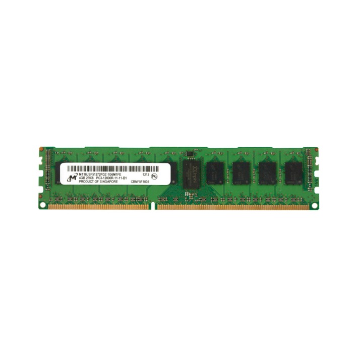 RAM-Speicher Micron 4GB 2Rx8 PC3-12800R DDR3 RDIMM 1600MHz MT18JSF51272PDZ-1G6M1