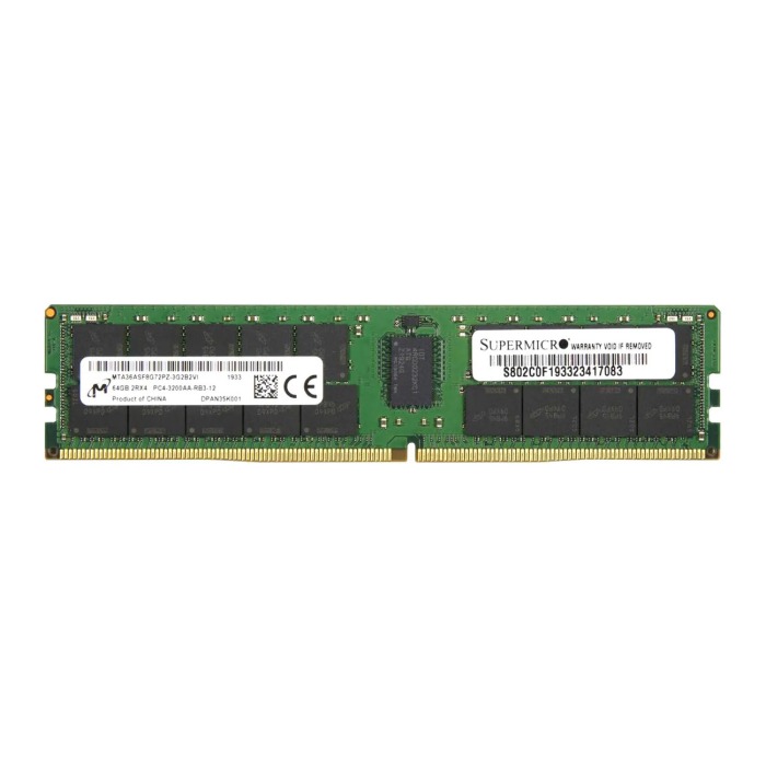 RAM-Speicher Micron 64GB 2Rx4 PC4-25600R DDR4 RDIMM 3200MHz MTA36ASF8G72PZ-3G2B2