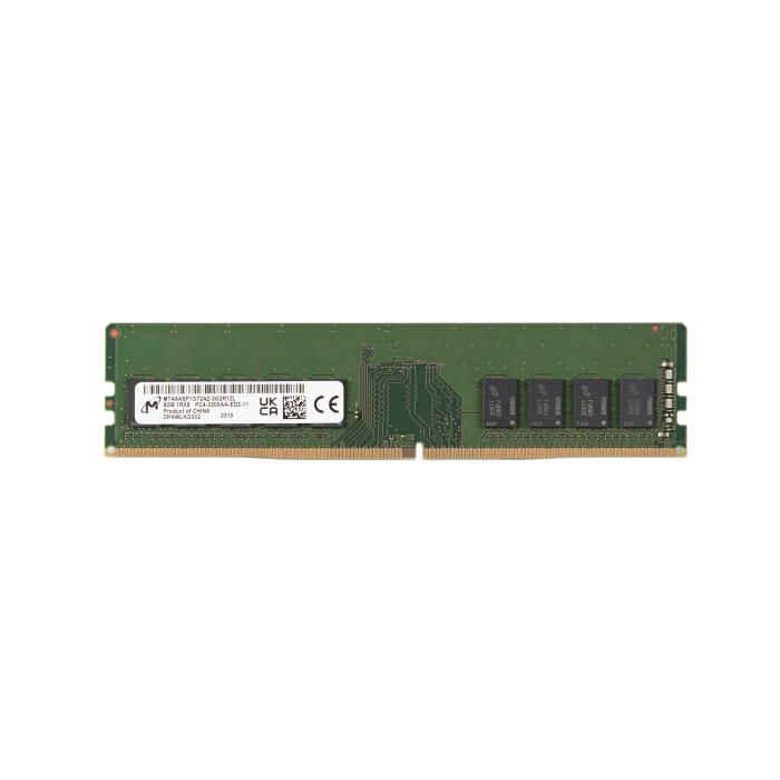 RAM-Speicher Micron 8GB 1Rx8 PC4-25600 DDR4 UDIMM 3200MHz MTA9ASF1G72AZ-3G2R1