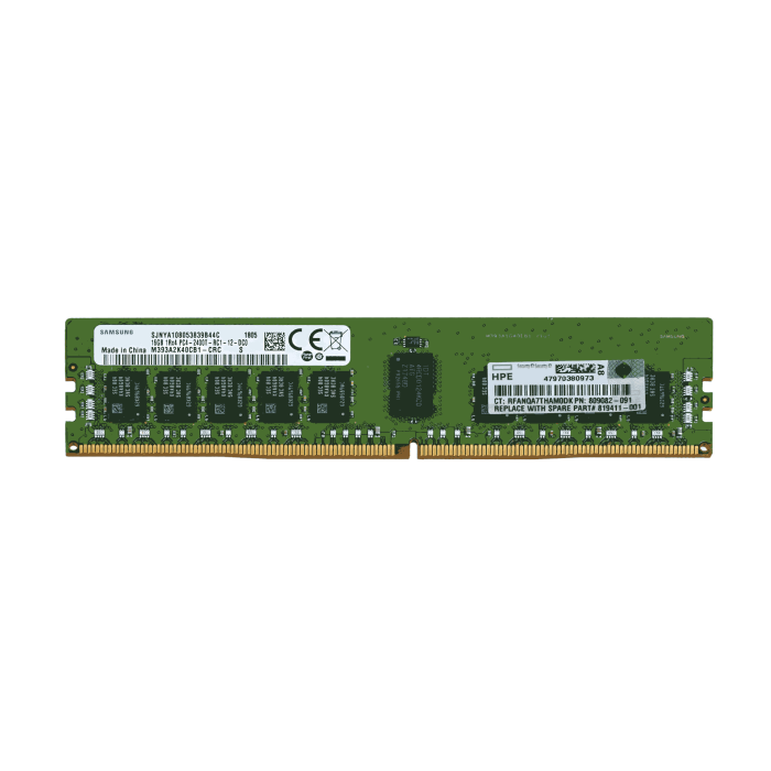 RAM-Speicher Samsung 16GB 1Rx4 PC4-19200T-R DDR4 RDIMM 2400MHz M393A2K40CB1-CRC