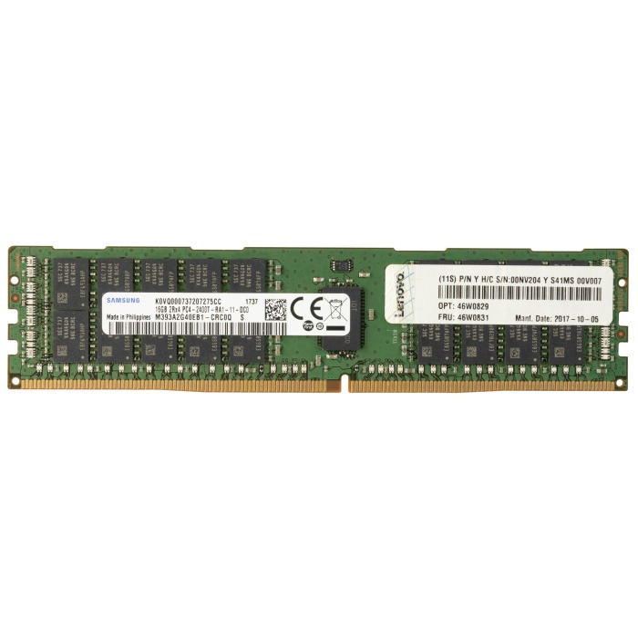 RAM-Speicher Samsung 16GB 2Rx4 PC4-19200T-R DDR4 RDIMM 2400MHz M393A2G40EB1-CRC